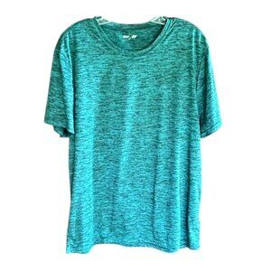 Men's Teal and Black Coolkeep Polyester/Spandex Short Sleeve Jersey, Size XL